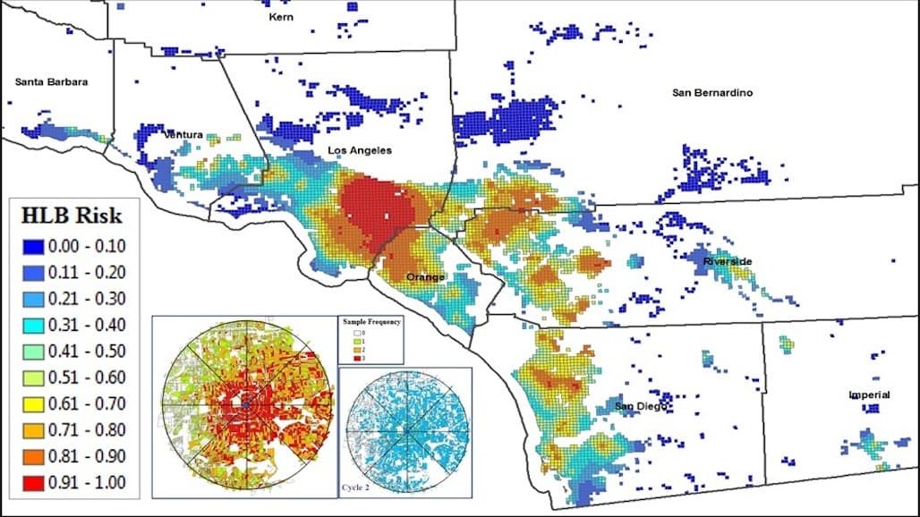 Surveying Citrus Greening Risks in Southern California